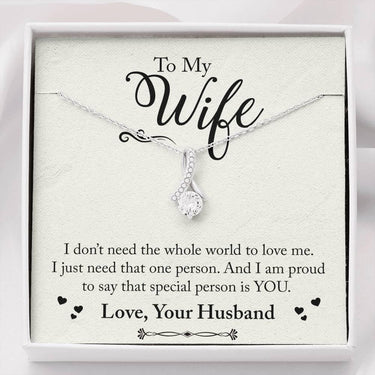To My Wife - ALLURING BEAUTY - Necklace - Beetno Store - Birthday Anniversary Memorial Gifts, C30084TR, Gift for Girls Daughter, Gift for Girls Mother, Jewelry, lx-C30084, necklace, NEWLY CURATED, PB23-WOOD, PROD-1127164, PT-930, TNM-1, to my wife, To My Wife - ALLURING BEAUTY - Necklace, to my wife necklace, USER-61358